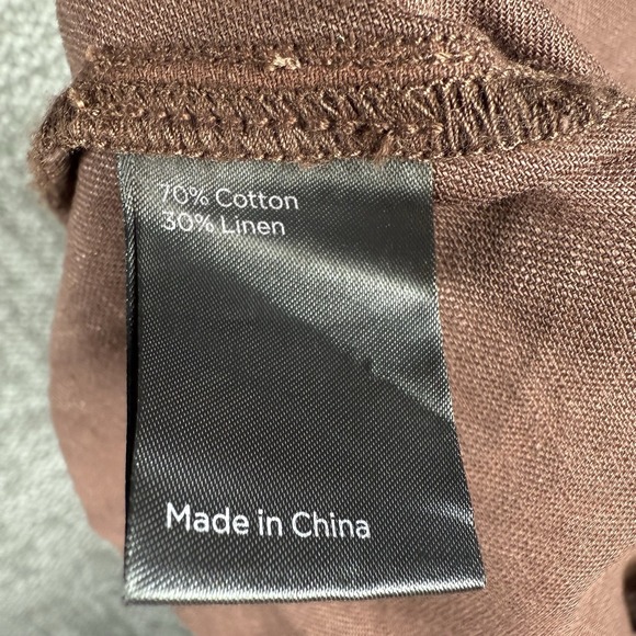 Wellen Cotton Linen Easy Short Men XL Brown Huckberry Outdoor Casual Lightweight - Picture 3 of 11